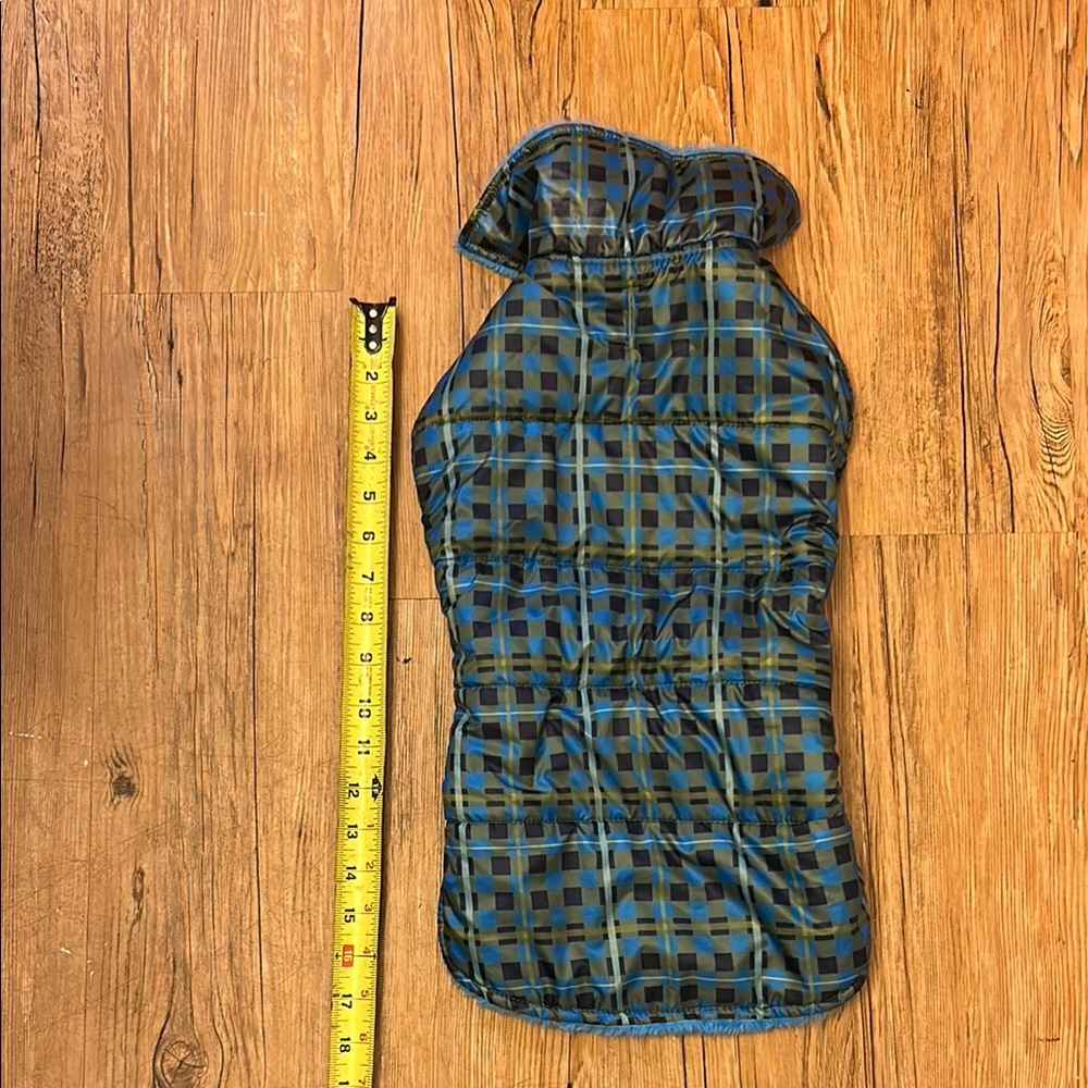 Plaid Dog Jacket Size L/XL